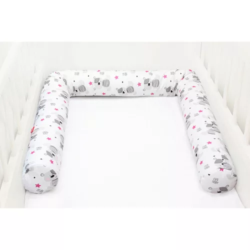 Scamp rácsvédő hengerpárna 180cm White Grey Bears BRVE010 180CM