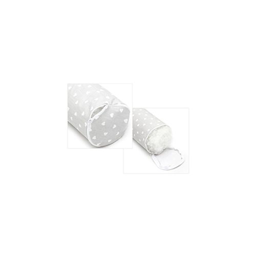 Scamp rácsvédő hengerpárna 180cm Little Heart White Grey BRVE011 180CM
