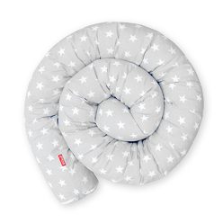   Scamp rácsvédő hengerpárna 180cm Csillag szürke BRVE012 180CM