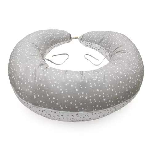 Scamp szoptatós párna formázott gombosvégű Grey Little Big Stars New SZPG015