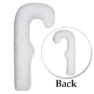 Scamp ölelő párna F-alakú 75x135cm Little Heart White Grey FELP001_75