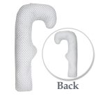 Scamp ölelő párna F-alakú 75x135cm Grey Dots FELP002_75