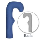 Scamp ölelő párna F-alakú 75x135cm Sötétkék-szürke FELP006_75