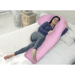   Scamp ölelő párna F-alakú 75x135cm Rózsaszín-grafit FELP008_75