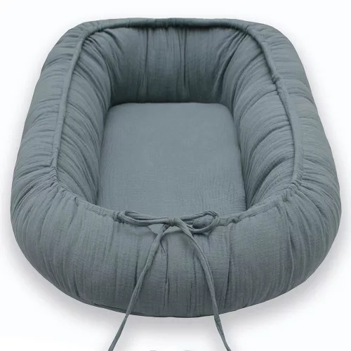 Scamp babafészek muszlin Grey DBF004