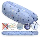 Scamp szoptatós párna univerzális pamut Blue White Little Big SZPE257
