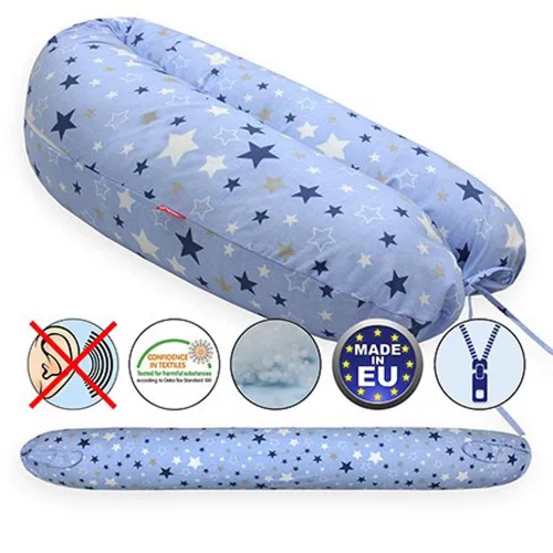 Scamp szoptatós párna univerzális pamut Blue White Little Big SZPE257