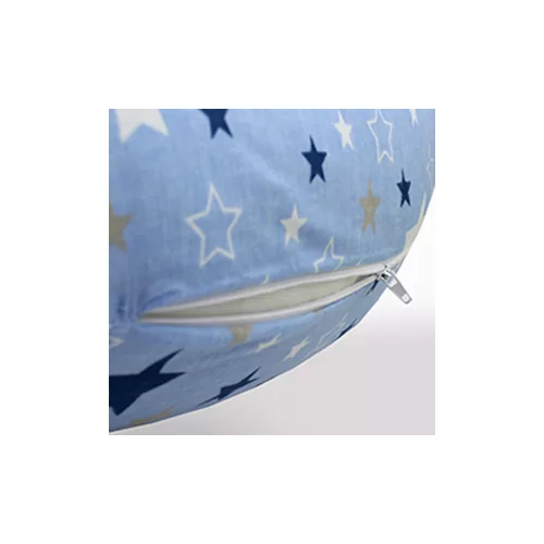 Scamp szoptatós párna univerzális pamut Blue White Little Big SZPE257