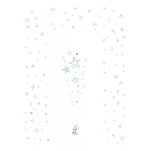 Color pelenkázó lap sík 70x50cm Kék csillag