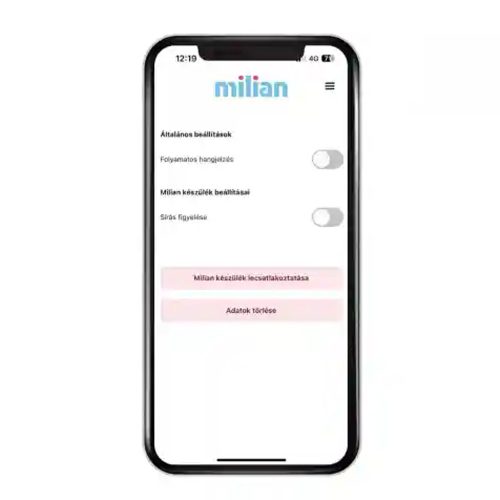 Milian légzésfigyelő PRO Bluetooth Plus 3db érzékelőlappal
