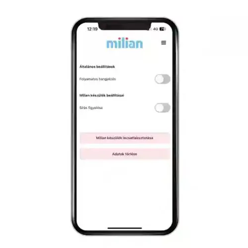 Milian légzésfigyelő PRO Bluetooth Plus 3db érzékelőlappal