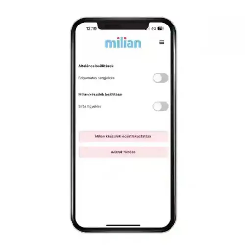 Milian légzésfigyelő Lite Bluetooth 2db érzékelőlappal
