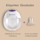 Lansinoh hordható mellszívó 4 fázisú egyes Soothies regeneráló mellpárnával szettben