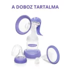 Lansinoh 2 fázisú kézi mellszívó Soothies regeneráló mellpárnával szettben