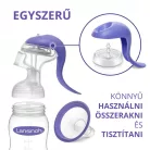 Lansinoh 2 fázisú kézi mellszívó Soothies regeneráló mellpárnával szettben