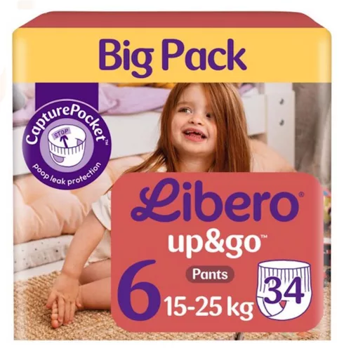 Libero Up&Go 6 Big Pack bugyipelenka 15-25kg 34db
