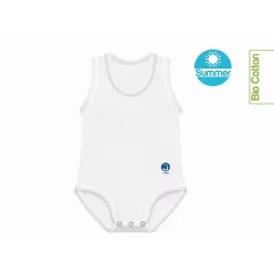 J Bimbi kombidressz 0-36 hó biopamut Summer fehér 10676