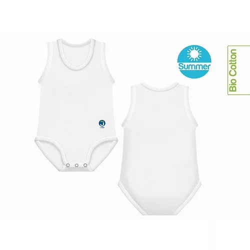 J Bimbi kombidressz 0-36 hó biopamut Summer fehér 10676