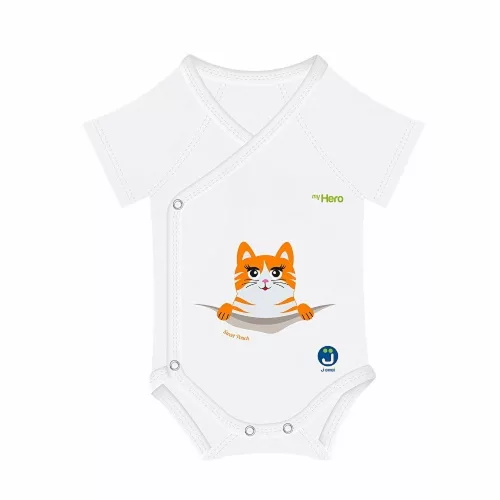 J Bimbi kombidressz koraszülött biopamut 44-62 cm My Hero 4 Season Cat 10746