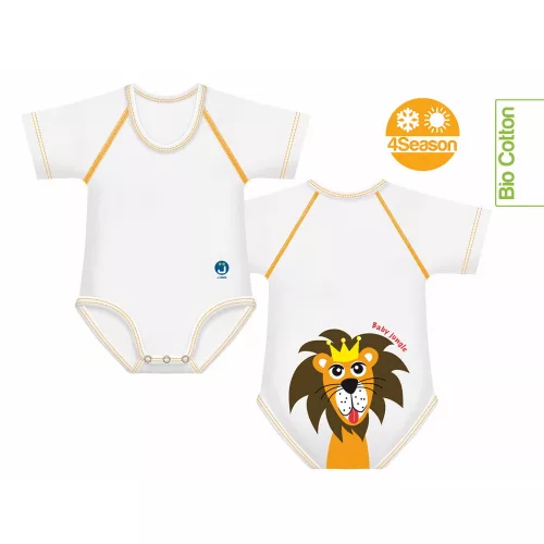J Bimbi kombidressz 0-36 hó biopamut 4 Seasons Jungle Lion 10852