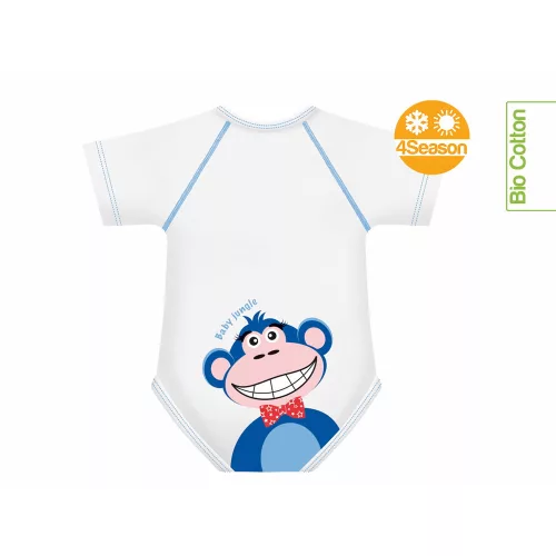 J Bimbi kombidressz 0-36 hó biopamut 4 Seasons Jungle Monkey 10853