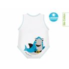 J Bimbi kombidressz 0-36 hó biopamut Summer Sealife Blue Fish 10869