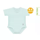J Bimbi kombidressz 0-36 hó biopamut 4 Seasons csíkos aqua zöld 12029