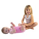 J Bimbi kombidressz 0-36 hó biopamut Summer csíkos karamell 12036