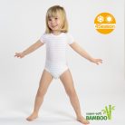 J Bimbi kombidressz 0-36 hó bambusz 4 Seasons csíkos barack 12043