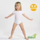 J Bimbi kombidressz 0-36 hó bambusz 4 Seasons csíkos barack 12043