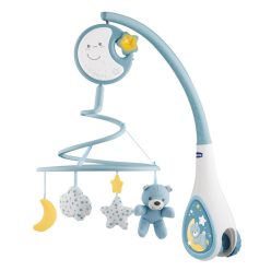   Chicco Next 2 Dreams zenélő forgóka - éjszakai fény kék