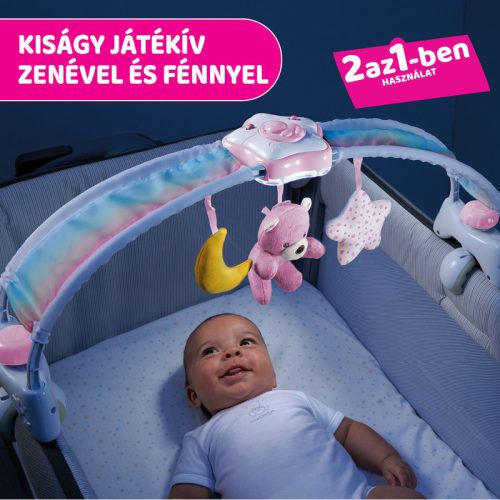 Chicco Rainbow Sky kiságy játékhíd és éjszakai fény elemes