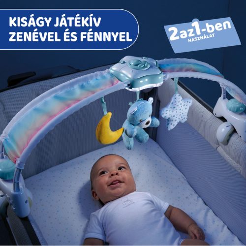 Chicco Rainbow Sky kiságy játékhíd és éjszakai fény elemes