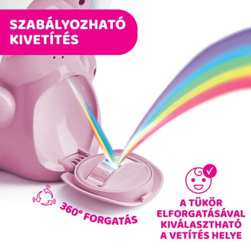 Chicco Rainbow Bear - Szivárvány maci zene-fény projektor elemes