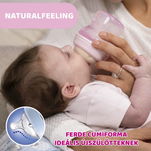 Chicco NaturalFeeling 150 ml cumisüveg újszülöttkorra normál folyású