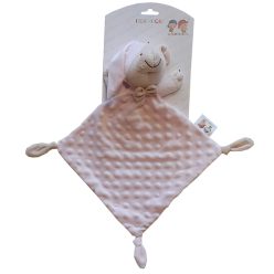   Gamberritos szundikendő plüss buborékos anyagú hálósapkás maci rózsaszín 9353