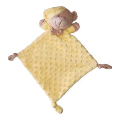   Gamberritos szundikendő plüss buborékos anyagú hálósapkás maci sárga 9353