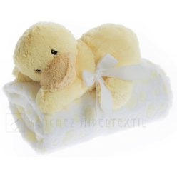   Gamberritos wellsoft takaró 80x110cm plüss játékkal  kacsa sárga 10899