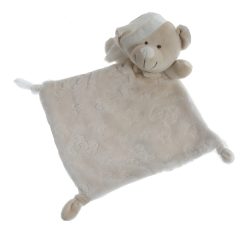   Gamberritos szundikendő plüss maci és csillagmintás hálósapkás maci bézs 10877