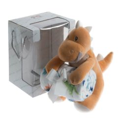   Gamberritos takaró plüss 80x110cm plüss játékkal dínó narancssárga 10885