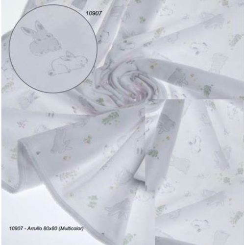 Gamberritos takaró pamut nyuszis 80x80cm 10907