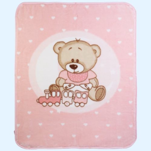 Gamberritos takaró plüss 80x90cm becipzározható rózsaszín 11032