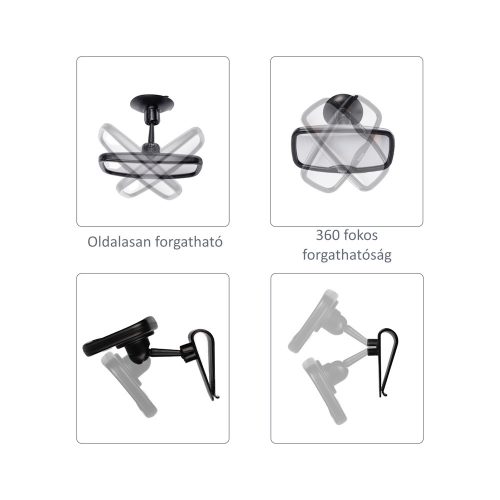 Zopa babafigyelő tükör szélvédőre vagy napellenzőre 