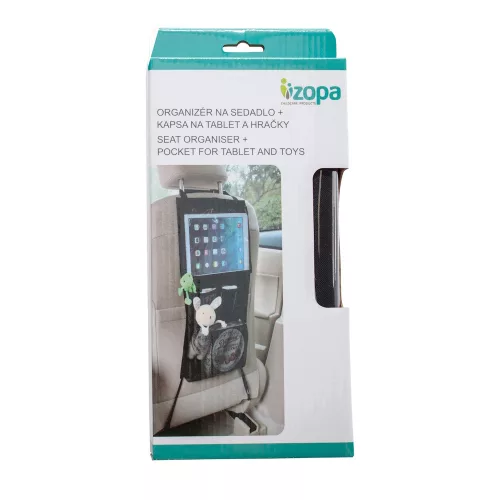 Zopa autós rendező üléstámlára tablet zsebbel és hálós zsebekkel ZOP029111