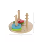 Zopa fa játék puzzle geometriai formák montessori