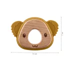 Zopa rágóka szilikon Koala mustársárga