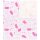 New Baby pelenkázó alátét flanell vízilovak pink
