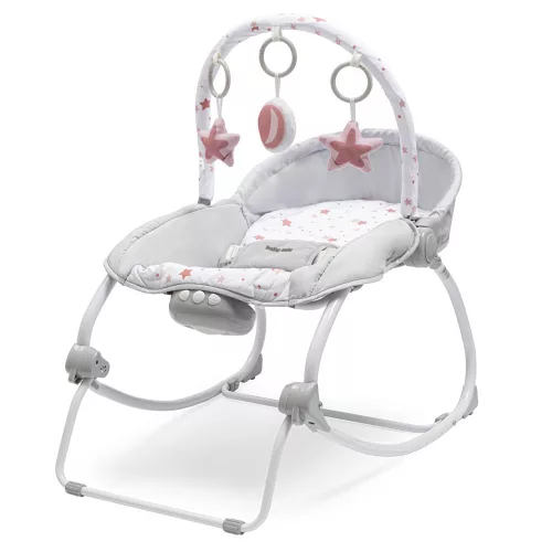 Baby Mix pihenőszék rezgő zenélő csillagok rózsaszín