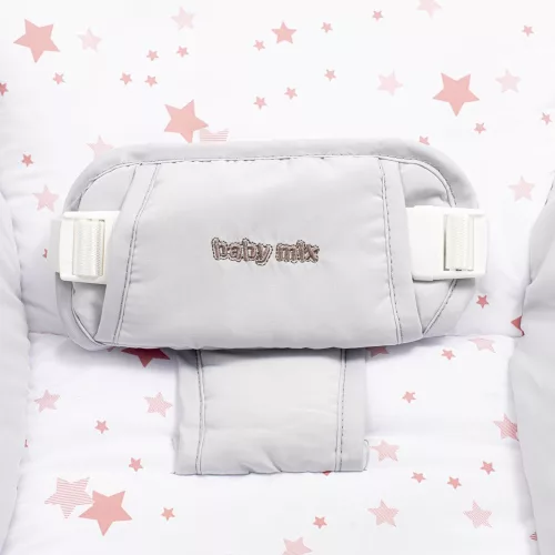 Baby Mix pihenőszék rezgő zenélő csillagok rózsaszín