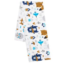 New Baby pelenka flanell erdő fehér